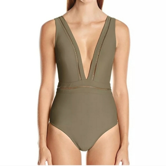 Ted Baker Starza Pointell Plunge One Piece TB Size 4 US Size 10 - Picture 4 of 9